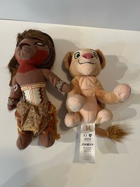 Disney Plush Lioness Character Toy in Brown and Rust